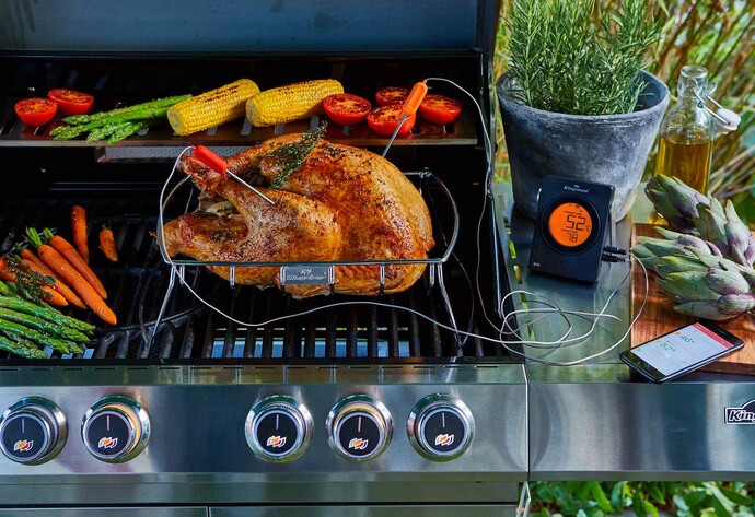 H&uuml;hnchen auf dem Grill
